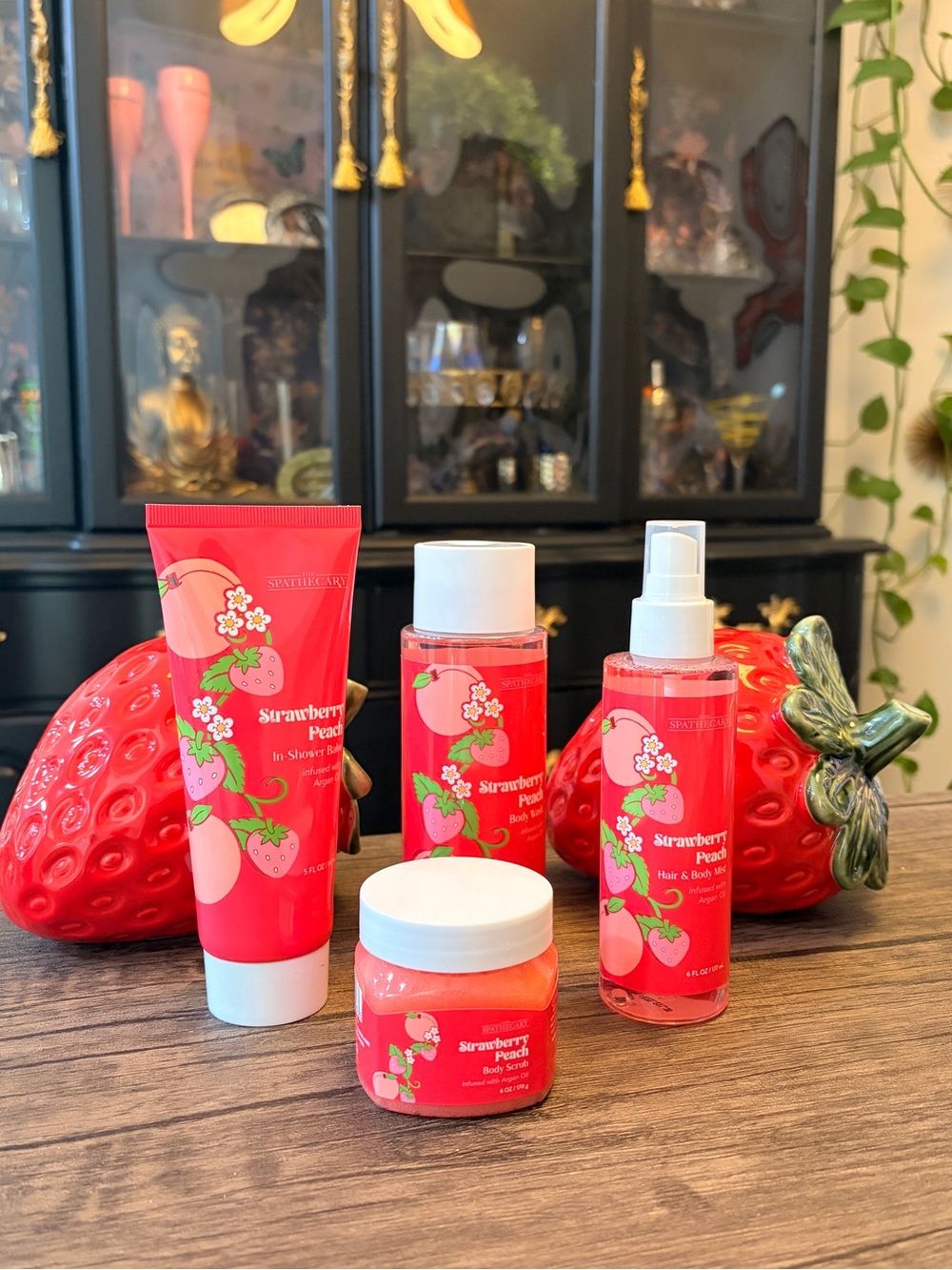 Strawberry Peach Bath & Body Set 4pcs